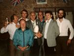 Hughie Ainsworth, Johnny Wild, Ron Schofield, Ken Curzon, Cliff Oldham, Chris Beirne, Dave Lees. (Early 80s)